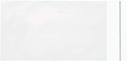Paper24 Lot de 50 sachets en cellophane - 120 x 230 mm - Pour format DIN long + côté court ouvert