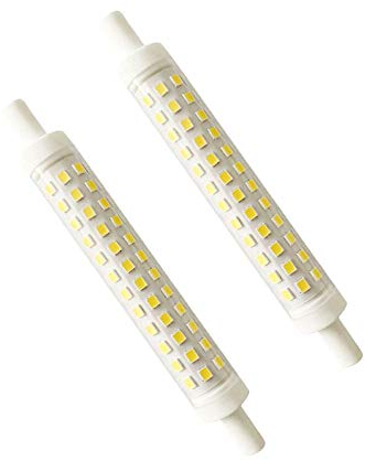 BANGSHUO 2er R7S LED 10W 118mm R7S Kaltweiß 6000K J118 Doppelende Lineare Reflektorlampe Ersetzt 100W Halogenlampe Leuchtmittel R7S Kein Flimmern AC220-240V 1200LM nicht Dimmbar