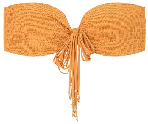 Women'secret Top Lotus Top Bikini pour Femme, Orange, 110B