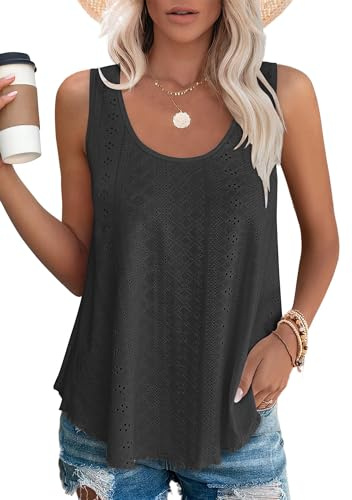 SENBATU tanktoppar damer sommar bastoppar rund hals cami ärmlösa t-shirts S-2XL 34–52