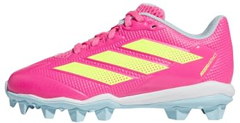 adidas Unisex-Kids Adizero Instinct 2.0 Molded Softball, Lucid Pink/Lucid Lemon/Bliss Blue, 2