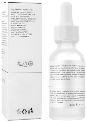 Acide Hyaluronique 2% + B5 serum visage, sérum visage éclaircissant, soin pour la peau terne Réduit Pores Dilatés Visage