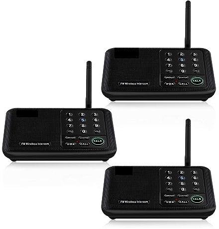 Citofono, di interfono domestico wireless for l'ufficio aziendale domestico Portata di 5280 piedi, comunicazione domestica interfono da stanza a stanza per aziende