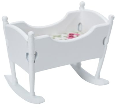 Hohopeti 12 Lit Décoratif en Modèle Réduit Ornement Délicat pour Chambre de Bébé Accessoire Miniature pour Collection et Éducatif