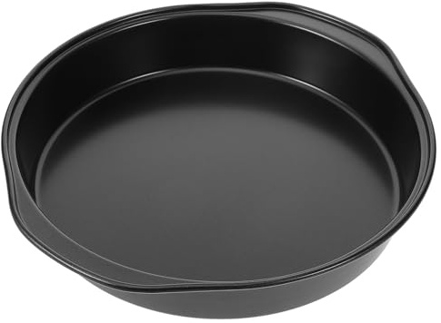 Artibetter Teglia Pizza Antiaderente in Acciaio Carbonio Spesso con Doppie Maniglie per Forno e Microonde Teglia da Forno Versatile per Torte e Arrosti