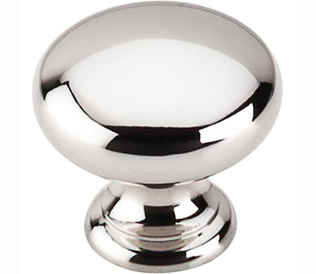 Top Knobs M1312 Asbury Collection 1-1/4 Mushroom Knob, Polished Nickel