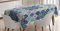 ABAKUHAUS traditionell Tischdecke, Portugiesisch Retro Tile, Pflegeleicht mit Modernster Druck Technologie Waschbar und Personalisiert, 140 x 170 cm, Türkis Blau Beige