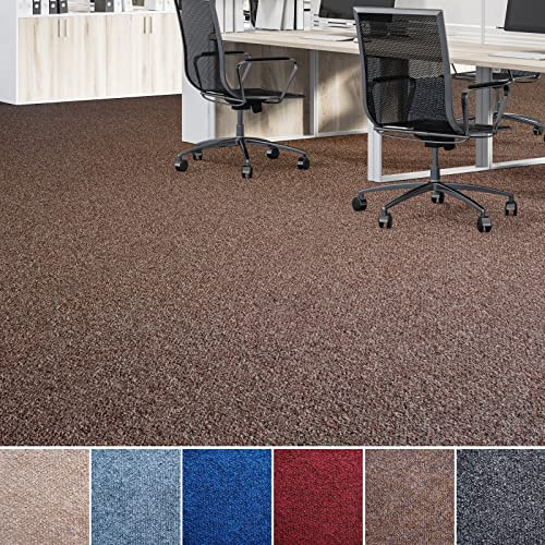 Tappeto Modello Malta, Rivestimento per Pavimento in Tessuto Non Tessuto agugliato per casa e Ufficio, Isolante dal Freddo e fonoassorbente (200 x 300 cm, Colore: Marrone Scuro)