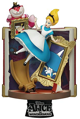 BEAST KINGDOM Disney - Diorama-077 - Livre Histoire - Alice aux Pays des Merveilles
