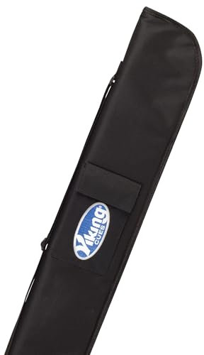 Viking Pool Queue Koffer 1x1 Schwarz Soft Pool Stick Case für 1 Stock mit Schultergurt und Tasche Pool Queue Tasche Billard Queue Tasche Queue Tasche Queue Tasche Queue Case Pool Queue Case