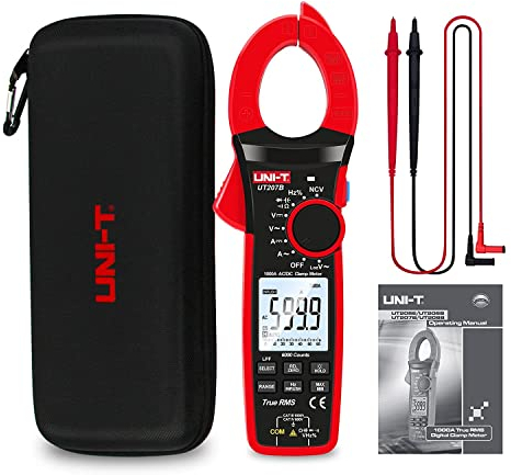 UNI-T UT206B UT207B UT208B Clamp Meter Amperimetrica VFC Electrical Instruments DC/AC Current Voltage Tester Auto Range
