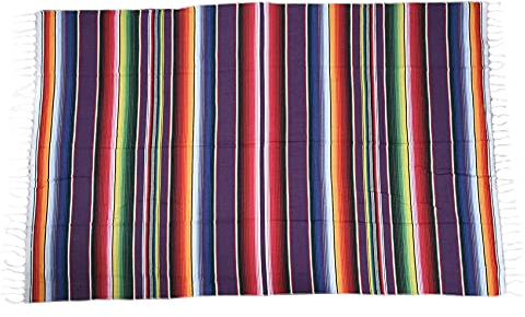 Iunipusy Mexikanische Leinen Tischdecke - Vielseitige und Anpassungsfähige mit traditionellem Saltillo-Serape-Design für Partys, Hochzeiten, Fiestas und Mehr - Pflegeleicht und Langlebig