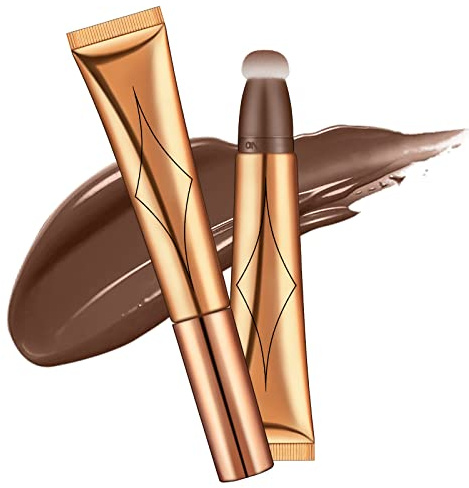 AOOWU Contour Beauty Wand, Liquid Highlighter Contour Beauty Wand with Cushion Applicator, Matte Liquid Blush Wand, Long Lasting Smooth Lightweight Beauty Wand Makeup