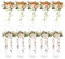 VEVOR 10PCS 23.6inch/60cm High Wedding Flower Stand, With Acrylic Laminate,Acrylic Vase Column Geometric Centerpiece Stands, Floral Display Rack for T-Stage Events Reception, Party Decoration Home