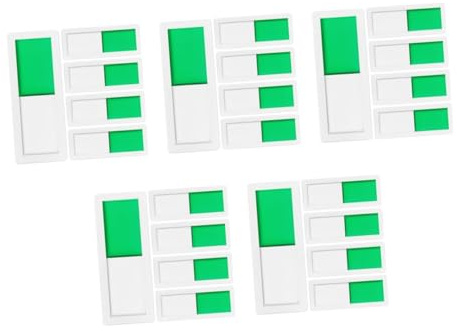 COHEALI 5sets Signage Slider Door Indicator Office Restroom Indicator Busy Office Status Sign Slide Sign Door Sign Indicator Room Indicators Conference Room Door Sign Sliding Sign 5pcs*5