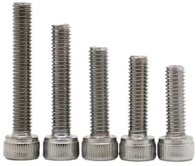 ZHUNTE 304 Stainless Steel Metric Thread Socket Head Cap Screws, 20pcs Cheese Head Screws(M5x120mm)