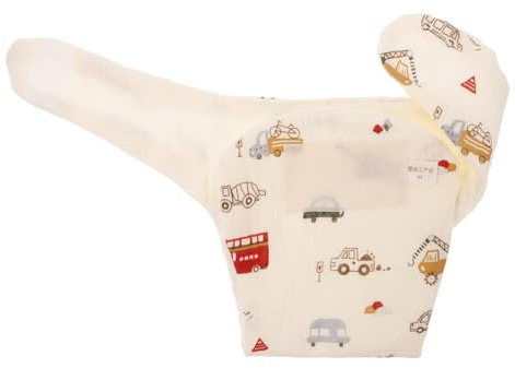 Milisten Reusable Diaper Pants for Boy Girl Cotton Diapers Washable Cartoon Design for Newborn Muslin Breathable Nappies