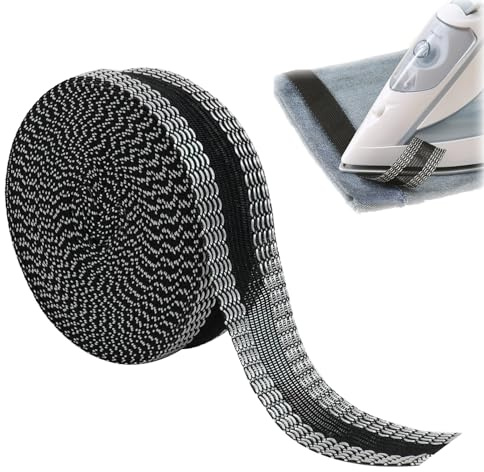 ZFRITP 1pcs 10m Ruban Thermocollant Pour Ourlet,Bande Thermocollante Rideau,Ourlet Thermocollant,Pantalons, Vêtements, Tissus, Rubans À Repasser - Sans Couture - Facile Et Confortable À Utiliser