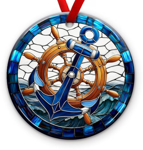 KILYHOME Anchor Nautical Christmas Ornament 2026