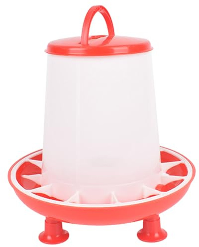Comedero para Pollos de 3 kg, comederos para Aves de Corral a Prueba de Salpicaduras para gallinas/Patos/Pollitos/pájaros, Suministros para Pollitos de plástico Colgantes extraíbles con Patas