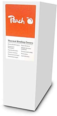 Peach PBT406-07 Thermobindemappe, A4, 100 Blätter, 80 g/m², 80 Stück, weiß