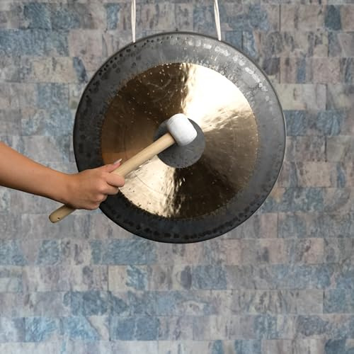Original Tam Tam Gong/Whood Chau Gong 50 cm, toller Klang, inklusiv Holz-/Baumwollklöppel -7021-