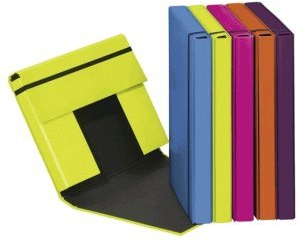 Pagna 6 x Heftbox Trend A4 Pappe farbig Sortiert