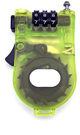 Crysto 3-Foot Retractable Cable Password Lock (Green)