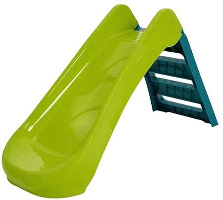 Palplay Junior Folding Slide for Toddlers and Children 18 Months + Kids Outdoor Play Equiptment. Ideal First Slide for Toddlers and Young Children, Green/Blue