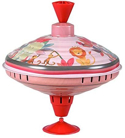 Egmont Toys 550035 - Großer Dschungelkreisel, traditionelles Metallspielzeug, über 12 Monate