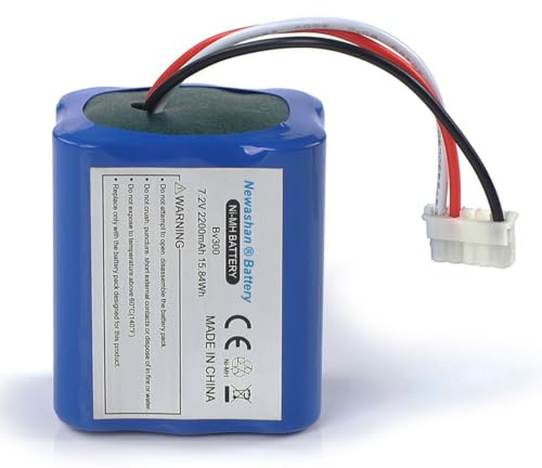 NEWASHAN Ersatz-Akku für iRobot Braava 380 380T 390T 300 381 2000 Mint 5200 5200B 5200C 7,2 V 2200 mAh wiederaufladbar Ni-MH Akku Staubsauger Roboter Bodenbesen