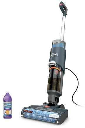 Shark HydroVac MessMaster Wet Dry Corded Vacuum Cleaner, 3-in-1 Multi-Surface Vacuum Mop & Self-Cleaning System, Lightweight, Powerful Suction, for Hard Floors & Area Rugs, Navy, WD161
