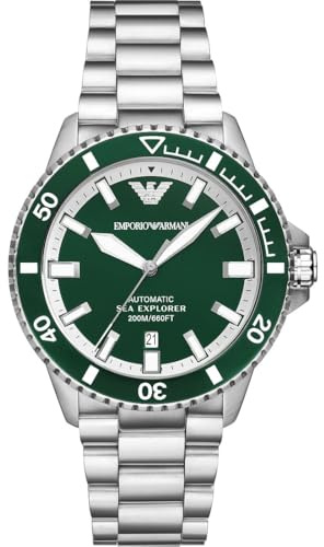 Emporio Armani Men's Analog Automatic Watch with Stainless Steel Strap AR60080