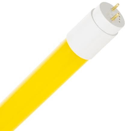 LEDKIA LIGHTING Tubo LED T8 G13 120cm PC a Colori 18W Individuale Giallo G13,T8