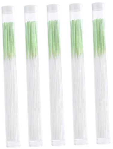 TOYANDONA Kit de Nettoyage pour Oreilles Percées et Entretien des Trous D'oreille 350 Pièces en Fibre Verte Portable Nettoyant pour Piercing pour Bureau et Paquet