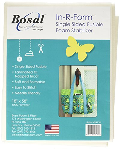 Bosal Simple Face thermocollant en Mousse Barre de 45 cm x 145 cm, Polyester, Blanc, 30.5 x 4.4 x 24.1 cm