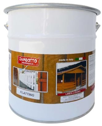 ZAMBOTTO VERNICI Flatting Cerato Trasparente a Solvente Satinato o Lucido per legno interno ed esterno da 1 Litro (Satinato 30 gloss)