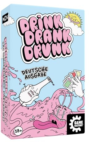 Game Factory 646276 Drink Drank Drunk - Das (s)aufregende Partyspiel, Trinkspiel, Kartenspiel für Erwachsene, Saufspiel ab 18, deutsche Ausgabe, Rose