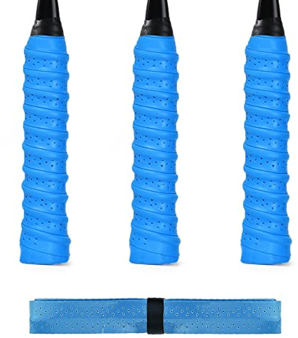 ILLUVA 3 Pack Racket Grip Tape, Anti Slip Tennis Overgrips Absorbent Badminton Squash Replacement Racket Grip
