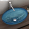 doporro Waschbecken Glas Aufsatzwaschbecken BxTxH: 50,5x35x14,5cm in Mehrfarbig Waschplatz Handwaschbecken Waschtisch Minerva04