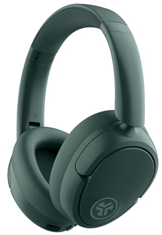 JLab JBuds LUX ANC Casque Bluetooth sans Fil Anti Bruit Pliable - Casque Réduction de Bruit Active Supra Auriculaire Audio avec Micro pour Musique et Télétravail, 70+ Heures d'Autonomie, Sage