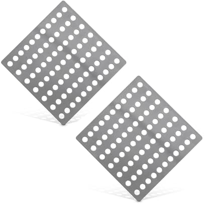 LIANRISES 2pcs Square Drain Guard 15x15cm Drain Covers Outdoor Drain Covers Drain Covers To Stop Leaves Metal Drain Cover Shower Drain Cover Garden Stainless Steel, LT-121