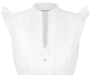 Stockerpoint Damen Dirndlbluse Satine Bluse, Weiß, 34 EU