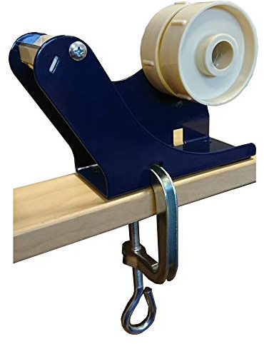 VEPATIM Tischabroller mit Doppelkern und Schraubzwinge für 12 15 25 38 50mm Bänder