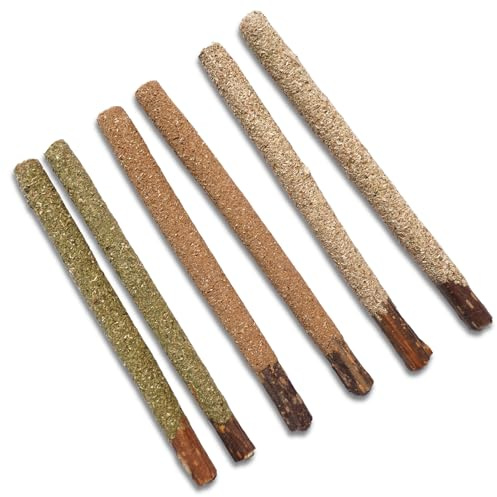 HUPA Cat Chew Sticks | Anxiety Relief & Digestive Support, Kitten Teething Chews, Cat Dental Chews | Natural Catnip Teething for Indoor Cats, Energetic Chew for All Ages & Breeds | 6 Sticks