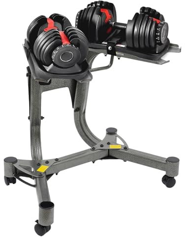 Hantelständer Metall Hantelregal für verstellbare Hanteln Fitnessaufbewahrung stabil mit 100kg Tragfähigkeit für Heimstudio Gym 64x39x62cm inkl. Zubehör und Anleitung