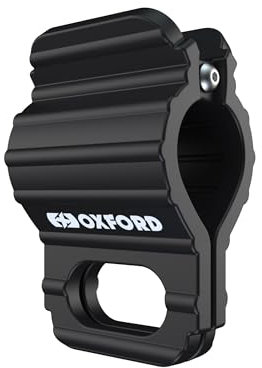 Oxford CLAMP-DOWN OX848 | Motorcycle tie-down clamp set, Black
