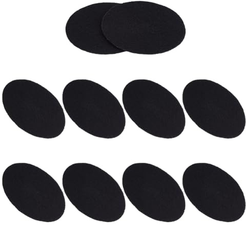 OLYCRAFT 10 confezione di Filtri di Ricambio per Cappe Portatili Filtri Universali per Cappe 12cm Filtro Dell'Aria Al Carbone Nero Filtro In Spugna per Cappi Da Tavolo Rimozione di Odori e Grassi