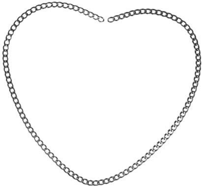 FerneeButy Bracelet Permanent Couples 23 cm Chaîne Acier Inoxydable Anti-Rouille Cadeau Anniversaire Élégant- Noir