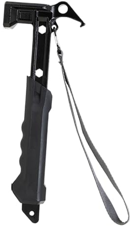 Martillo de supervivencia – Equipo de supervivencia ergonómico y ligero, martillo de senderismo para estacas de tienda de campaña, para adultos y viajeros, así como para toldo de tienda de campaña al